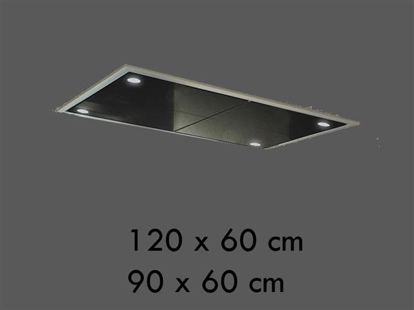 Grote foto plafond kook eiland wand hoek hoofdvrije afzuigkap huis en inrichting keukenapparatuur