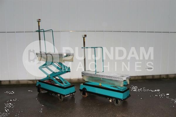 Grote foto berg electro buisrailwagen met dubbele hydraulische schaar 42 5 cm spoor agrarisch tuinbouw