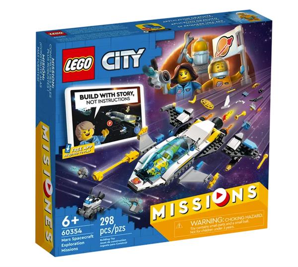 Grote foto lego city 60354 ruimteschip voor verkenningsmissies op mars kinderen en baby duplo en lego