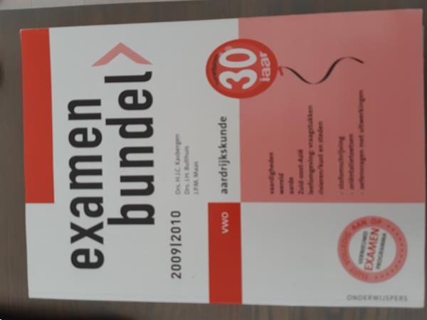 Grote foto examenbundel aardrijkskunde vwo 2009 2010 boeken studieboeken