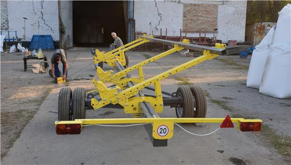 Grote foto voorzetstukwagen carrello 2 axes agrarisch oogstmachines