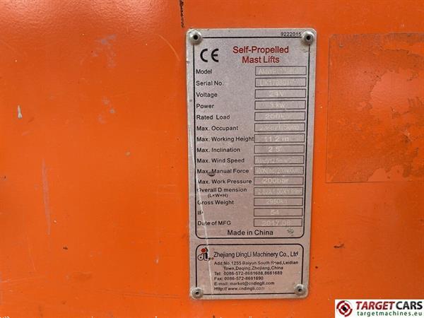 Grote foto dingli amwp11.5 8100 vertical mast work lift 1120cm doe het zelf en verbouw hoogwerkers
