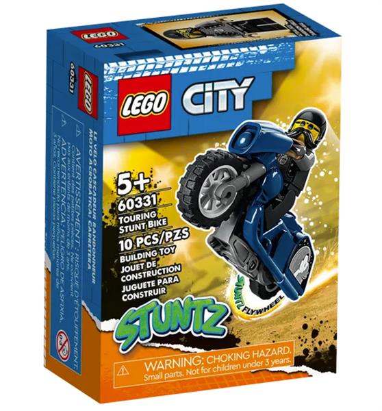 Grote foto lego city 60331 touring stuntmotor kinderen en baby duplo en lego