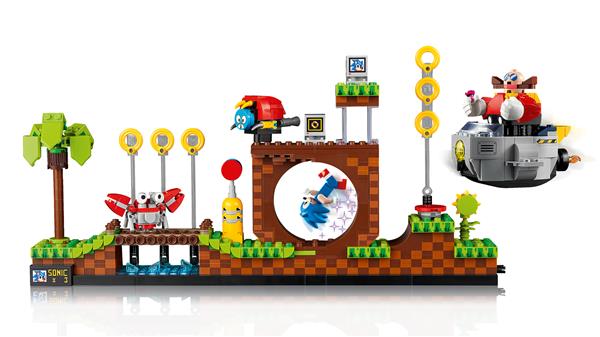 Grote foto lego ideas 21331 sonic the hedgehog green hill zone kinderen en baby duplo en lego