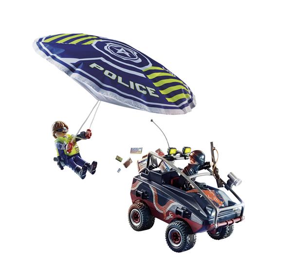 Grote foto playmobil city action 70781 politieparachute achtervolging kinderen en baby duplo en lego