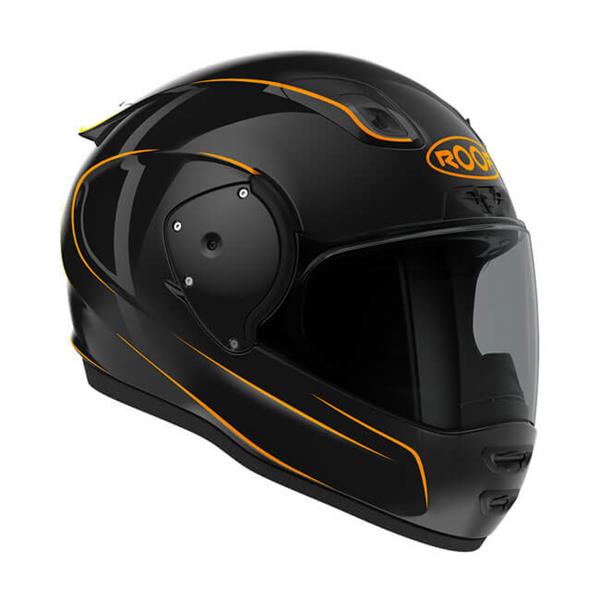 Grote foto roof helmets ro200 neon helm zwart oranje motoren kleding