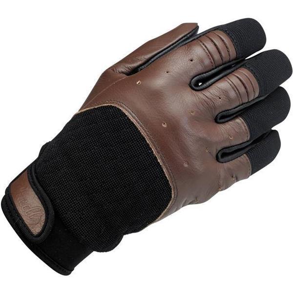 Grote foto biltwell bantam gloves chocolat black motoren kleding