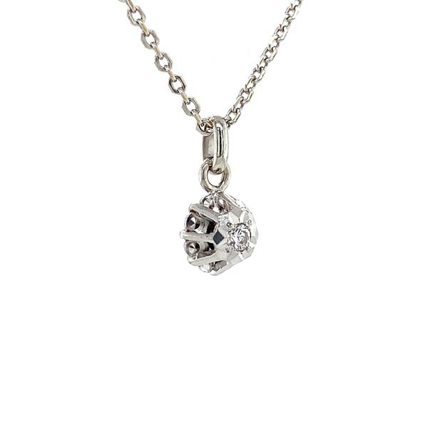 Grote foto witgouden solitair hanger met diamant 14 krt 212.5 sieraden tassen en uiterlijk bedels en hangers