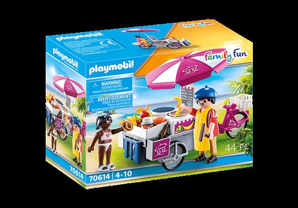 Grote foto playmobil family fun 70614 mobiele cr pesverkoper kinderen en baby duplo en lego