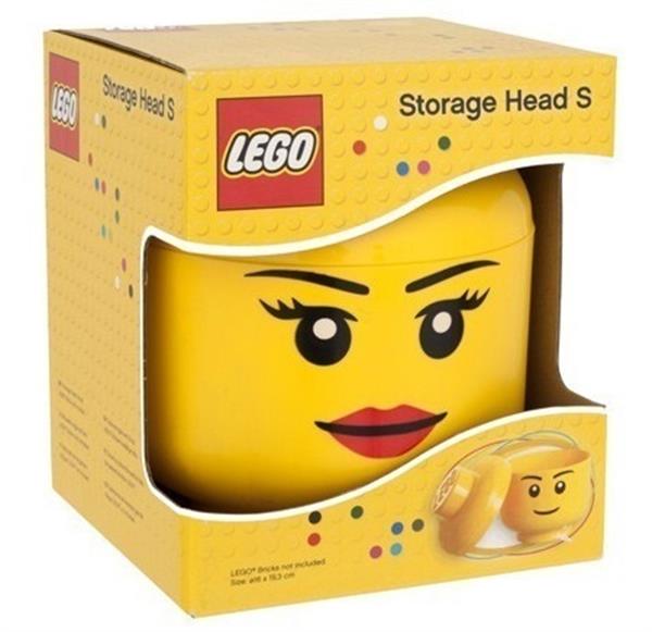 Grote foto lego storage head s girl kinderen en baby duplo en lego