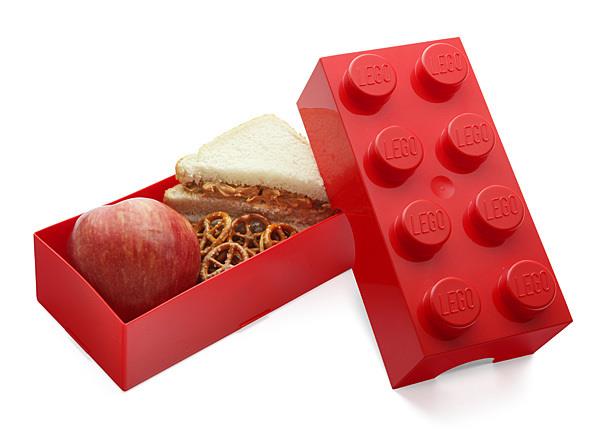 Grote foto lego classic lunchbox brick 8 rood kinderen en baby duplo en lego