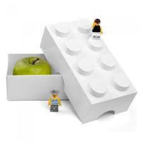 Grote foto lego classic lunchbox brick 8 wit kinderen en baby duplo en lego