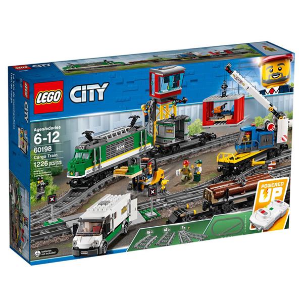 Grote foto lego city 60198 vrachttrein kinderen en baby duplo en lego