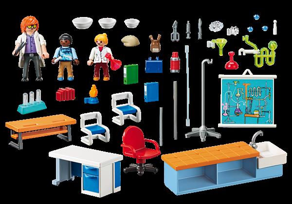 Grote foto playmobil city life 9456 scheikundelokaal kinderen en baby duplo en lego