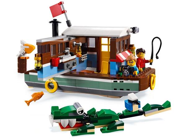 Grote foto lego creator 31093 woonboot aan de rivier kinderen en baby duplo en lego