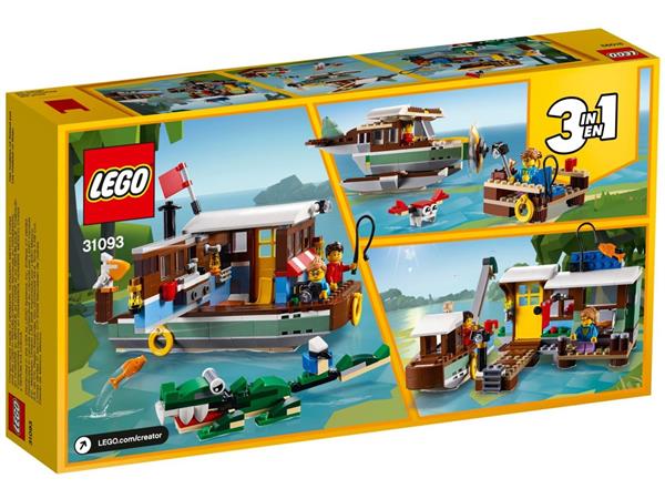 Grote foto lego creator 31093 woonboot aan de rivier kinderen en baby duplo en lego