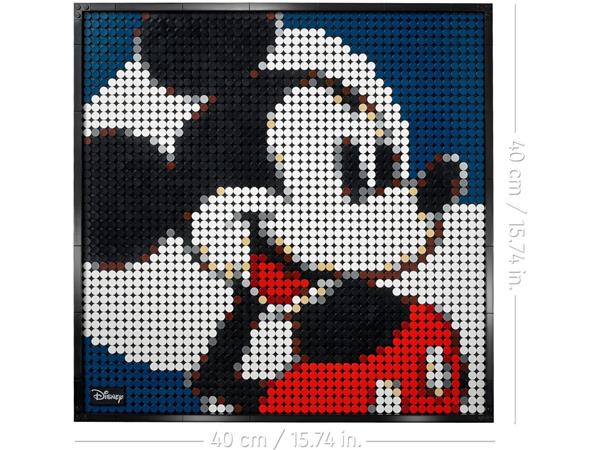 Grote foto lego art 31202 disney mickey mouse kinderen en baby duplo en lego