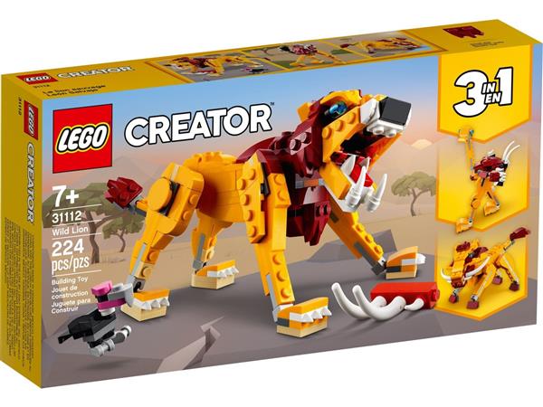 Grote foto lego creator 31112 wilde leeuw kinderen en baby duplo en lego