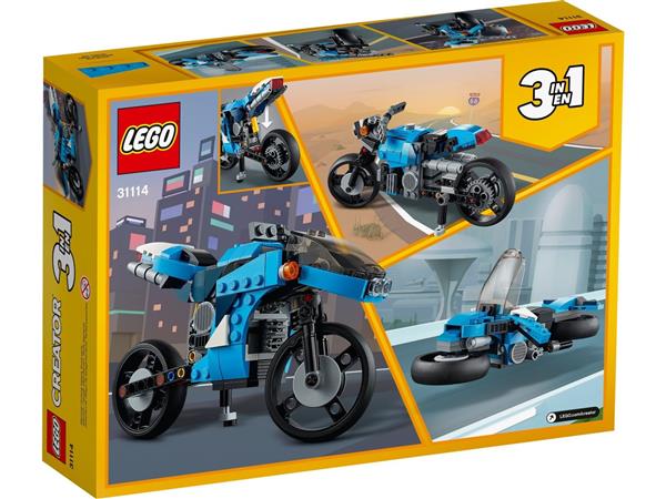 Grote foto lego creator 31114 snelle motor kinderen en baby duplo en lego