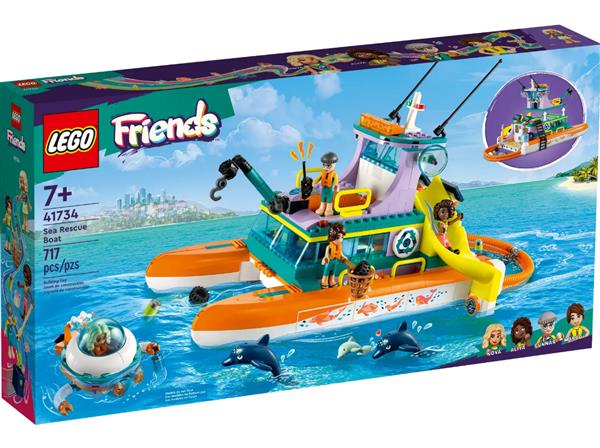 Grote foto lego friends 41734 reddingsboot op zee voorverkoop juni kinderen en baby duplo en lego