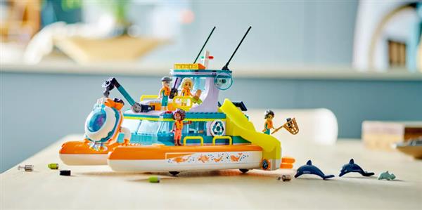 Grote foto lego friends 41734 reddingsboot op zee voorverkoop juni kinderen en baby duplo en lego