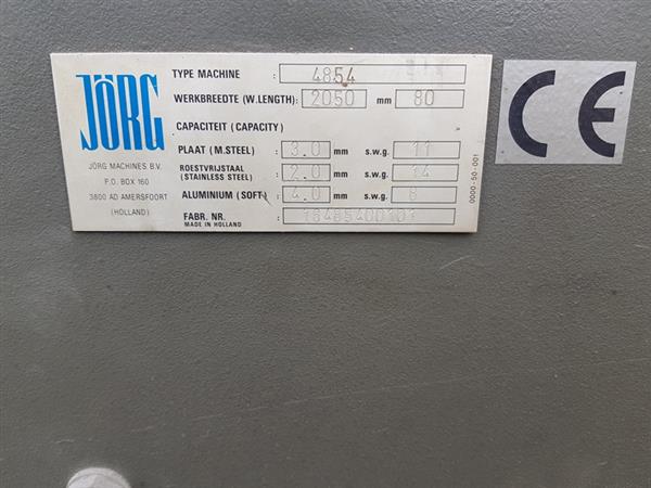 Grote foto schaar jorg compact en stil 2050x3mm guillotineschaar plaatschaar knipbank doe het zelf en verbouw gereedschappen en machines