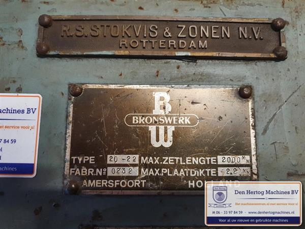 Grote foto gosmeta 2000x2 25mm vingerzetbank zetbank werkplaats machine doe het zelf en verbouw materialen en producten