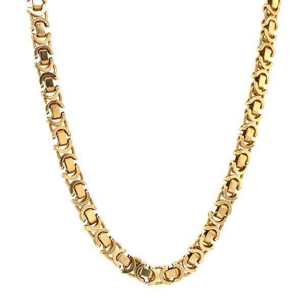 Grote foto gouden konings collier 63 cm 14 krt 2897.5 sieraden tassen en uiterlijk kettingen