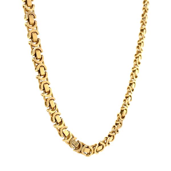 Grote foto gouden konings collier 63 cm 14 krt 2897.5 sieraden tassen en uiterlijk kettingen