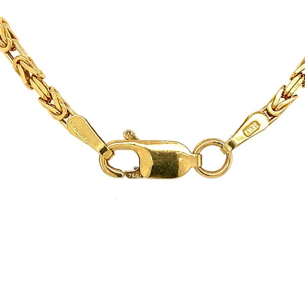 Grote foto gouden collier koningsschakel 49 cm 18 krt 1125 sieraden tassen en uiterlijk kettingen