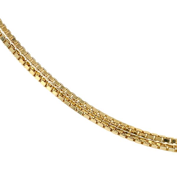Grote foto gouden lengtecollier venetiaan 61 cm 14 krt 597.5 sieraden tassen en uiterlijk kettingen