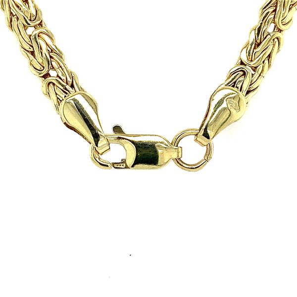 Grote foto gouden collier koningsschakel 50 cm 14 krt 697.5 sieraden tassen en uiterlijk kettingen