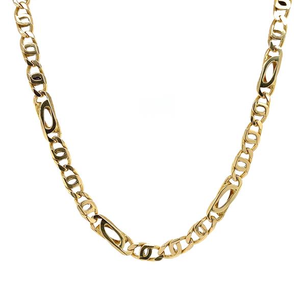 Grote foto gouden collier valkenoog 51 cm 14 krt 1497.5 sieraden tassen en uiterlijk kettingen