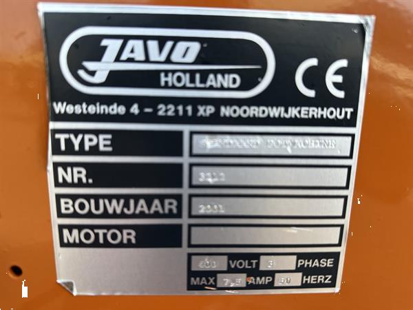 Grote foto javo standaard potmachine agrarisch tuinbouw