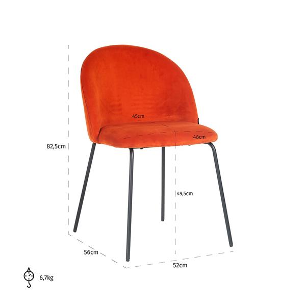 Grote foto stoel alyssa saffron seven huis en inrichting stoelen