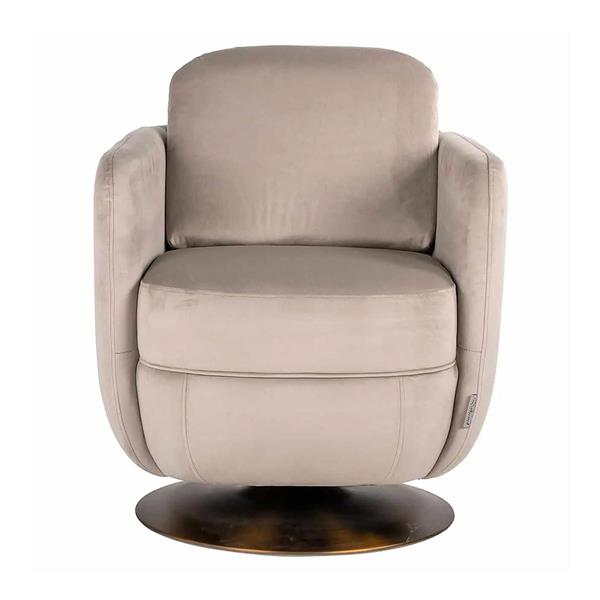 Grote foto draaifauteuil turner khaki velvet fire retardant fr quartz 903 khaki huis en inrichting stoelen