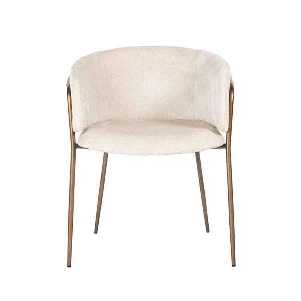 Grote foto chair minerva white chenille fire retardant fr bergen 900 white chenille huis en inrichting stoelen