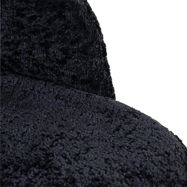Grote foto stoel twiggy black chenille bergen 809 black chenille huis en inrichting stoelen