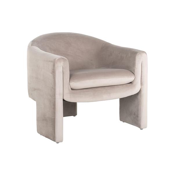 Grote foto fauteuil charmaine khaki velvet quartz khaki 903 huis en inrichting stoelen