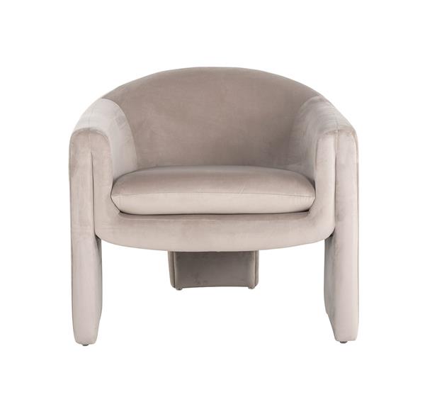 Grote foto fauteuil charmaine khaki velvet quartz khaki 903 huis en inrichting stoelen