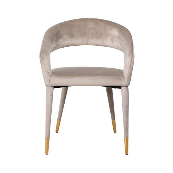 Grote foto stoel gia khaki velvet fire retardant fr quartz 903 khaki huis en inrichting stoelen