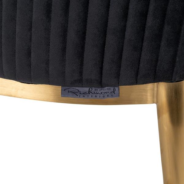 Grote foto stoel breeze antracite velvet brushed gold fire retardant fr quartz 801 antraciet huis en inrichting stoelen