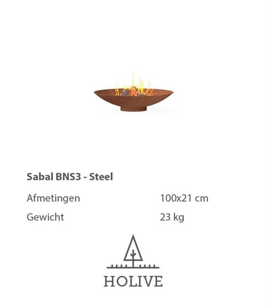 Grote foto vuurschaal sabal cortenstaal doorsnede 60 cm. tot 200 cm. huis en inrichting kachels en openhaarden