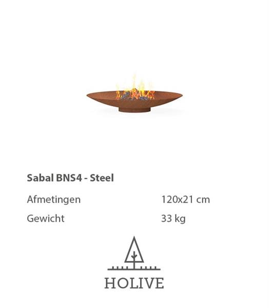 Grote foto vuurschaal sabal cortenstaal doorsnede 60 cm. tot 200 cm. huis en inrichting kachels en openhaarden
