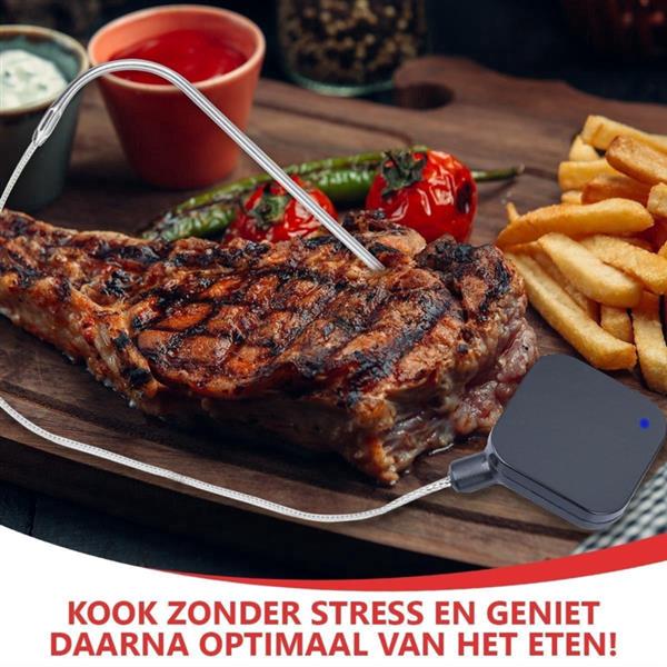 Grote foto bbq thermometer vleesthermometer oventhermometer draadloos bluetooth barbecue huis en inrichting woningdecoratie