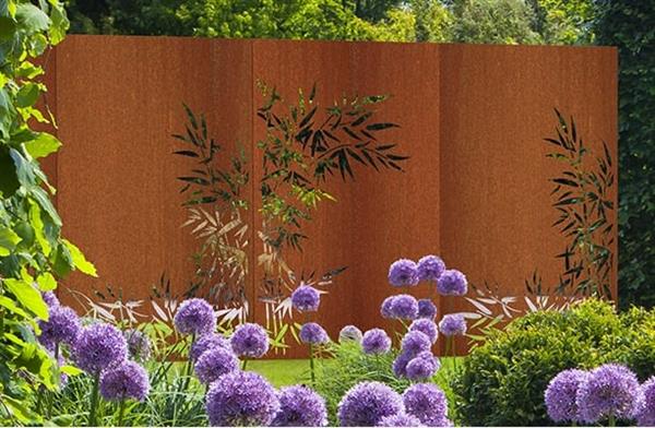 Grote foto paneel larix cpn1 cortenstalen wandpaneel sierpaneel 180x110 cm. huis en inrichting woningdecoratie