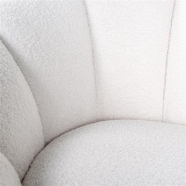 Grote foto draaifauteuil kendall white furry himalaya 900 white furry huis en inrichting stoelen