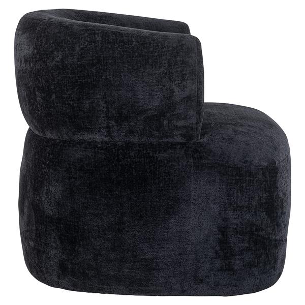Grote foto fauteuil donna black chenille bergen 809 black chenille huis en inrichting stoelen