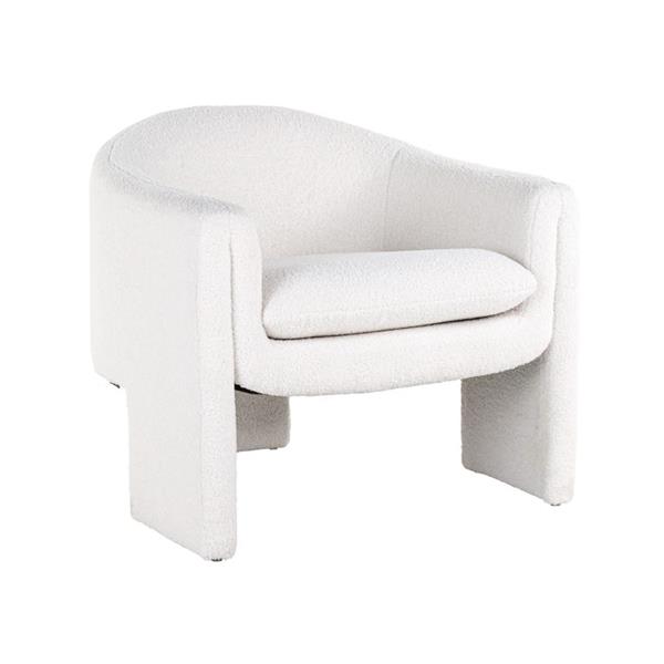 Grote foto fauteuil charmaine white furry himalaya 900 white furry huis en inrichting stoelen