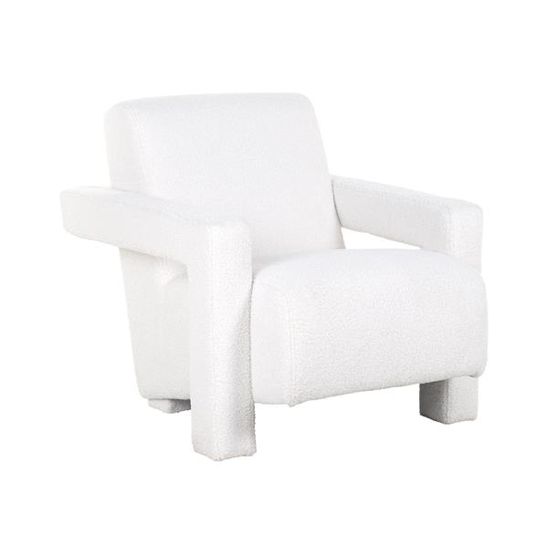 Grote foto fauteuil casey white furry fire retardant himalaya 900 white furry huis en inrichting stoelen